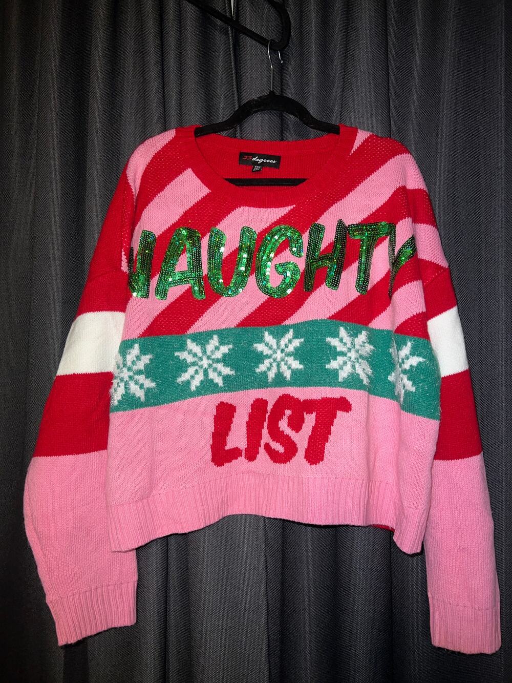 Ugly Christmas Sweater Xmas Size XXL Crop